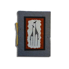 Handcrafted Ugandan Card-Giraffe