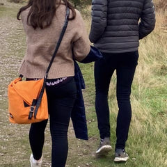 Organic Canvas and Inner Tube Crossbody Bags