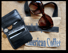 Upcycled Bicycle Inner Tube Slim Wallet with Coin Pocket-The Kutseka