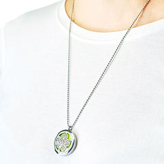 Aromatherapy Diffuser Necklace - Diamonds Heart