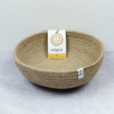 Jute Basket Bowl - Natural - Rainbow Life