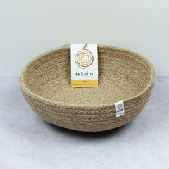 Jute Basket Bowl - Natural - Rainbow Life