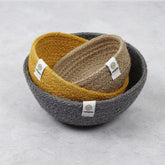 Jute Mini Bowl Set - Beach
