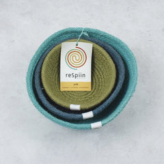 Jute Mini Bowl Set - Ocean