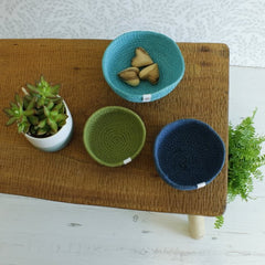 Jute Mini Bowl Set - Ocean