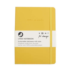A5 Recycled Leather Bound Notebook-6 Colours - Rainbow Life
