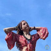 The Belle Sleeve Wrap Top - Masala