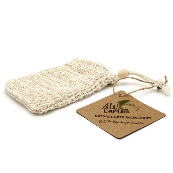 Natural Soap Bag - Washed Jute - Rainbow Life