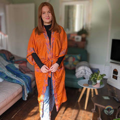 Vintage Silk Kimono - Sunset