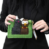 Felt Finger Puppet Pouch- Owl and Pussycat