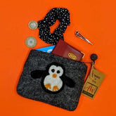 Felt Zipper Pouch - Cute Penguin