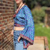 The Belle Sleeve Wrap Top - Rangoli