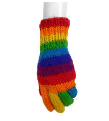 Rainbow Gloves-Handmade