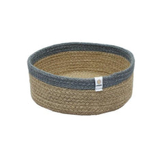 Jute Basket - Natural/Grey - Rainbow Life