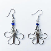 Upcycled Wire Earrings-Butterfly