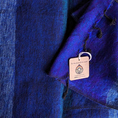 Handloomed Recycled Wool Scarf/Shawl- Striped