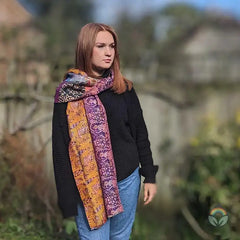 Vintage Silk Sari Patchwork Scarf