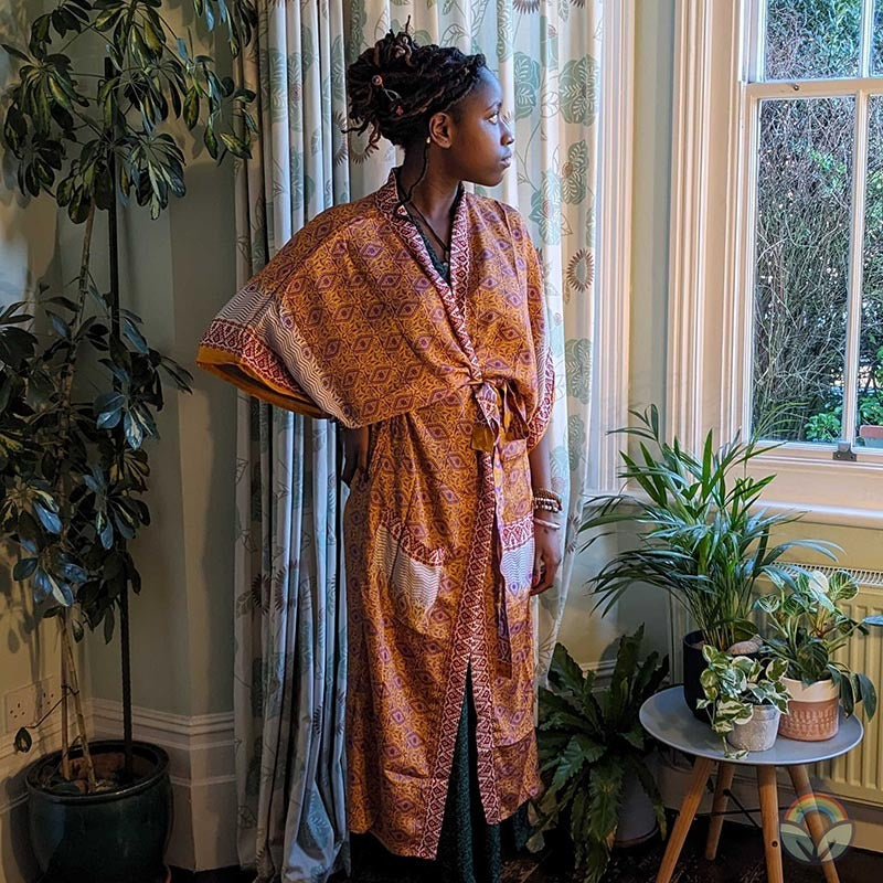 Vintage Silk Kimono - Sunrise