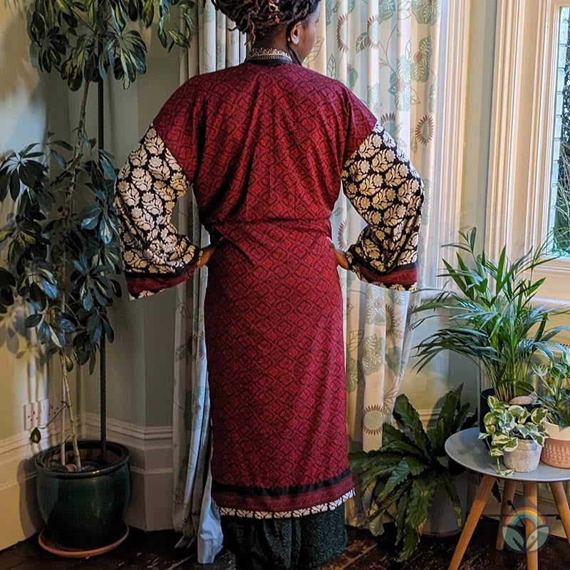 Reversible Vintage Silk Kimono - Jaipur