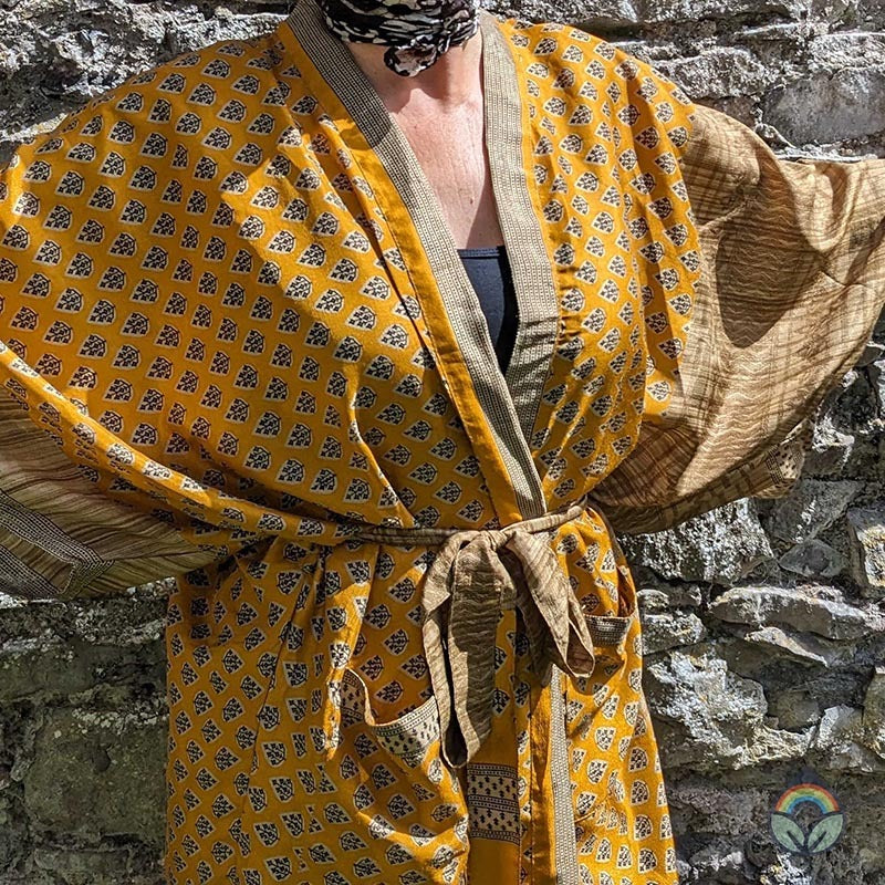 Vintage Silk Kimono - Feliz