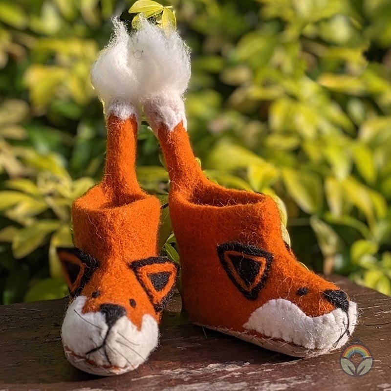 Fox Slippers for Toddlers