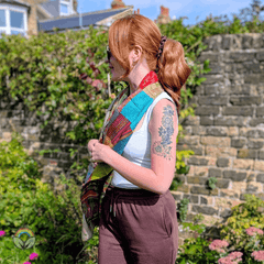 Vintage Silk Sari Patchwork Scarf