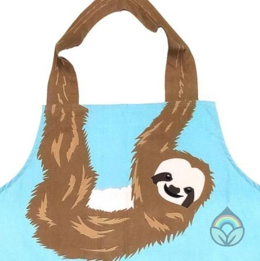 Endangered Species Cotton Apron - Sloth