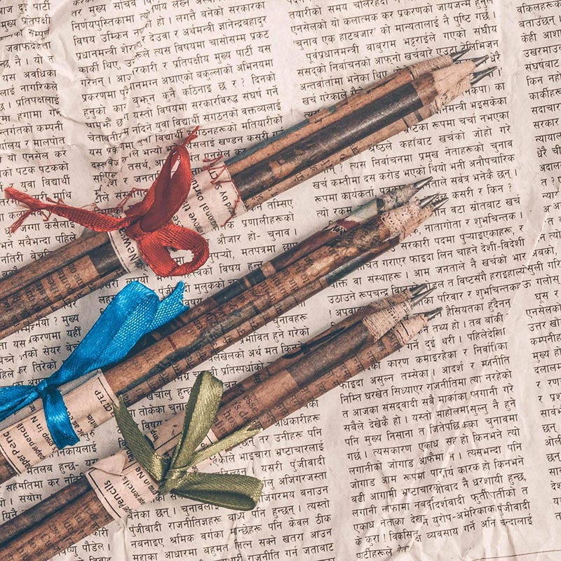 Pencils - Recycled Newspaper