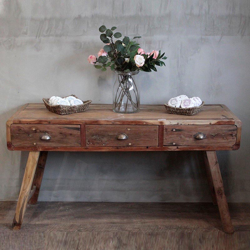 Console Table - Upcycled Boat Wood