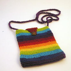 Rainbow Bag Medium - Rainbow LifeRainbow Crochet Bag - Medium