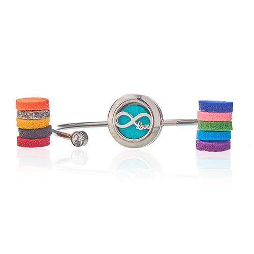 Load image into Gallery viewer, Aromatherapy Diffuser Crystal Bracelet-Infinite Love - Rainbow Life

