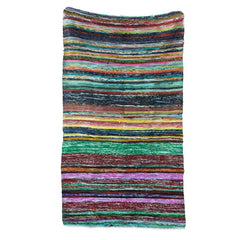 Luxury Indian Rag Rug/Blanket - Green