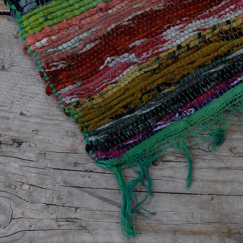 Load image into Gallery viewer, Luxury Indian Rag Rug-Green
