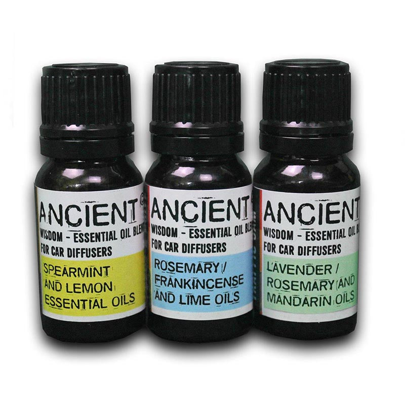 Aromatherapy Essential Oil Car Blend - Bundle Pack of 3
