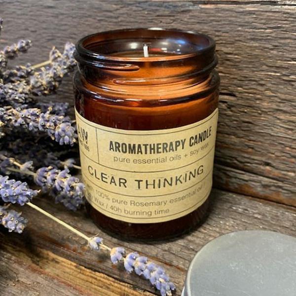 Aromatherapy Soy Candle - Clear Thinking - Rainbow Life