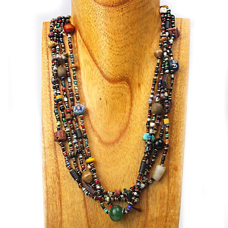 Load image into Gallery viewer, African Beaded Necklace
