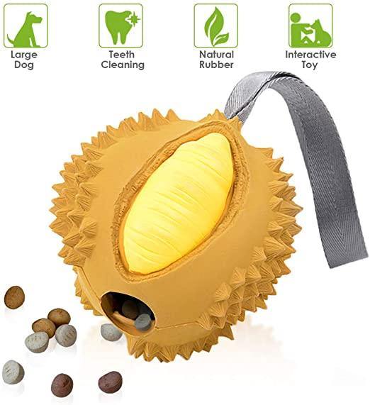Load image into Gallery viewer, Durian Chew Toy-Large, Yellow - Rainbow Life
