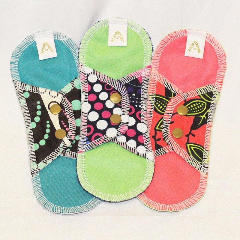 Load image into Gallery viewer, Reusable Sanitary Panty Liners - 3  pack
