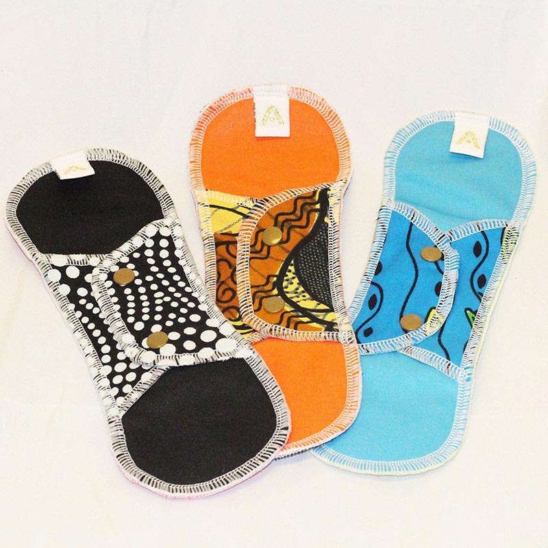Load image into Gallery viewer, Reusable Sanitary Day Pads - 3 Pack
