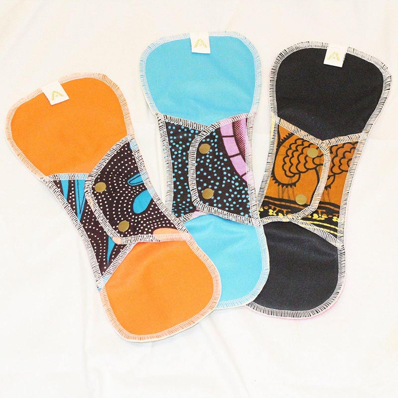 Load image into Gallery viewer, Reusable Sanitary Night Pads - 3 Pack
