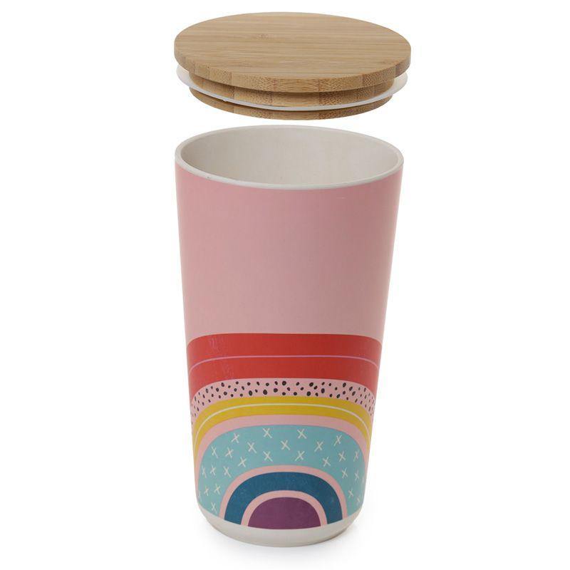 Load image into Gallery viewer, Somewhere Over The Rainbow, Large Bamboo Storage Jar - Rainbow Life
