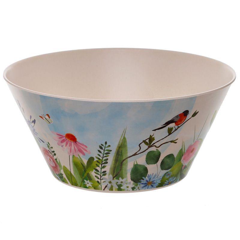 Bamboo Reusable Salad Bowl - Botanical Gardens - Rainbow Life