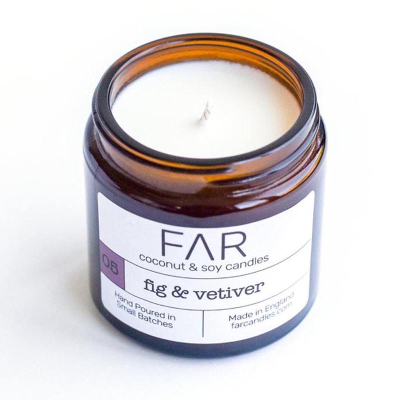 Coconut and Soy Wax Candle - Fig and Vetiver