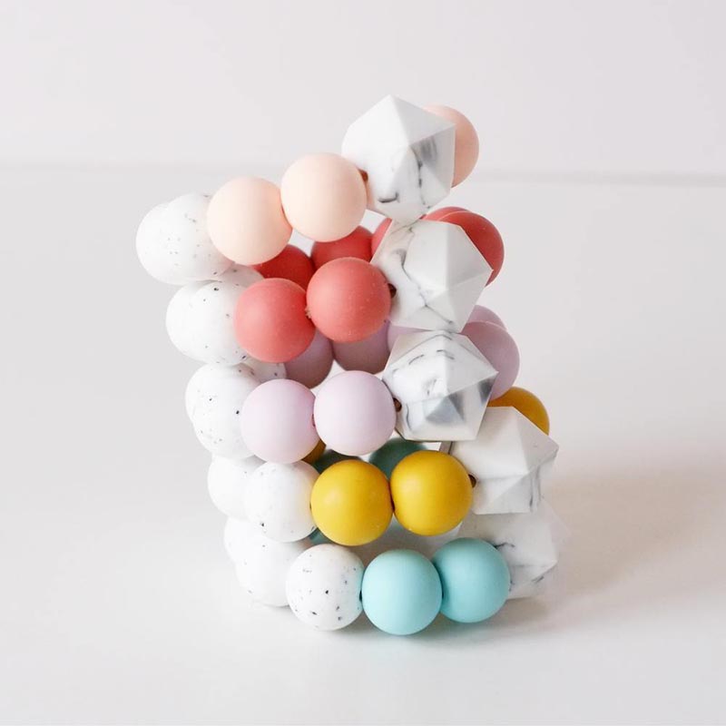 Load image into Gallery viewer, Colour Pop Silicone Teething Toy - Various Colours
