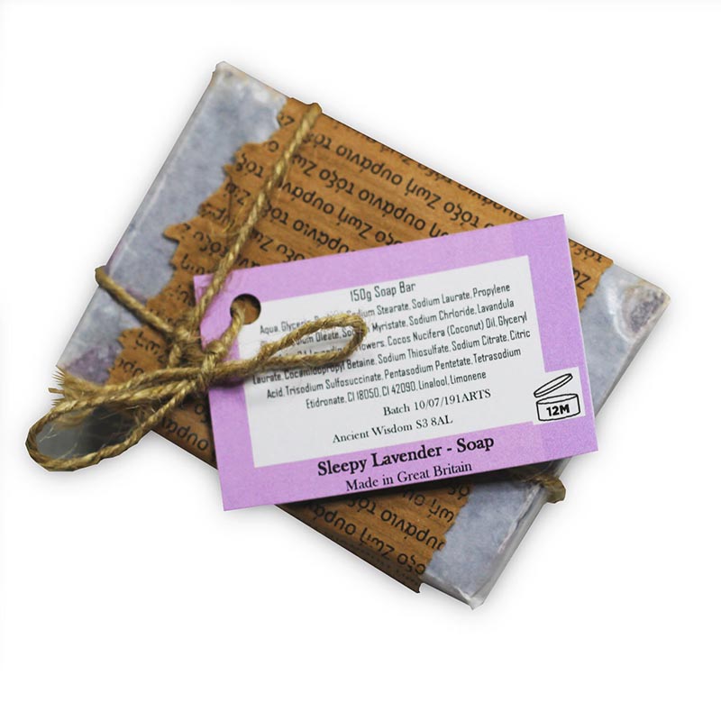 Load image into Gallery viewer, Wild &amp; Natural Handcrafted Soap Bar- Sleepy Lavender

