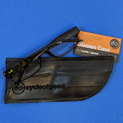 Upcycled Bicycle Inner Tube Glasses Case