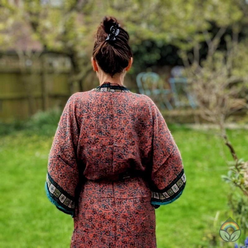 Vintage Silk Kimono - Tropics