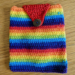 Rainbow Crochet Pouch