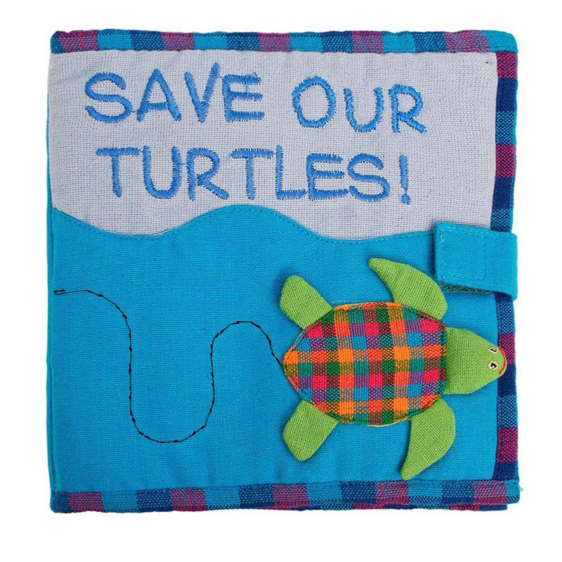 Load image into Gallery viewer, Cloth Save Our Planet Play Books -Turtles

