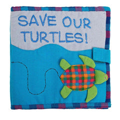 Cloth Save Our Planet Play Books -Turtles